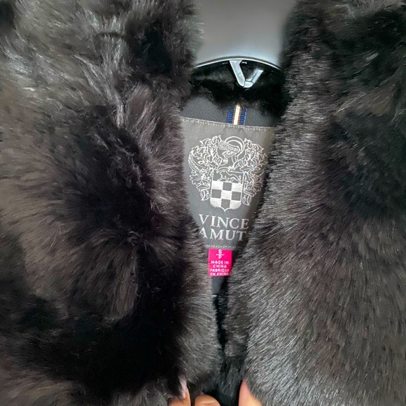 NWT Vince Camuto Down Blend Faux Fur Trimmed Parka - Picture 4 of 11